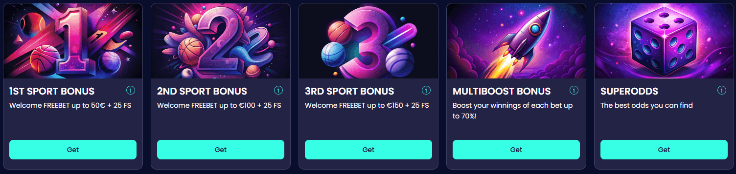 Sports betting bonuses